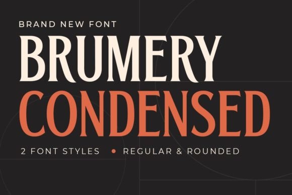 Brumery: A Sleek Condensed Serif for Modern Brand Identity