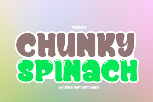 Chunky Spinach: The Playful Display Font for Engaging Campaigns
