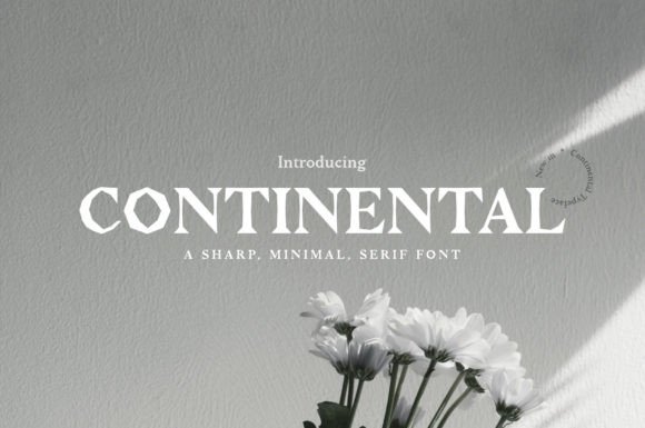 Continental Typeface: Elevating Handmade Labels and Shop Branding