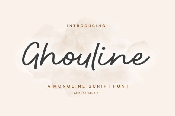 Ghouline: A Delicate Script Typeface for Modern Web Design