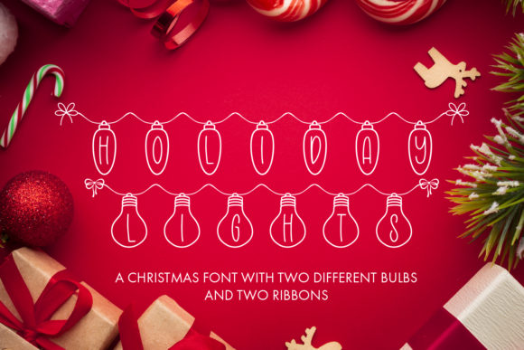 Holiday Lights: The Perfect Christmas Decorative Font for Creators