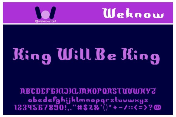 King Will Be King: The Gothic Display Font for Handmade Brands