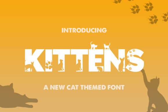 Kittens Silhouette: The Perfect Sans Serif Font for Playful Brand Identity