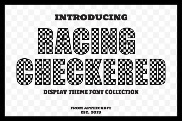 Racing Checkered: A Dynamic Decorative Typeface for High-Impact Campaigns