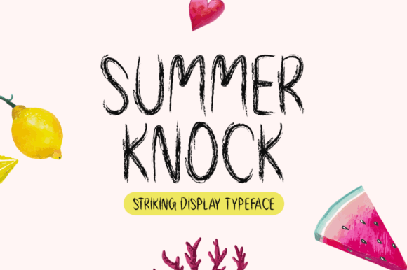 Summer Knock: The Display Typeface That Stops Scrolling