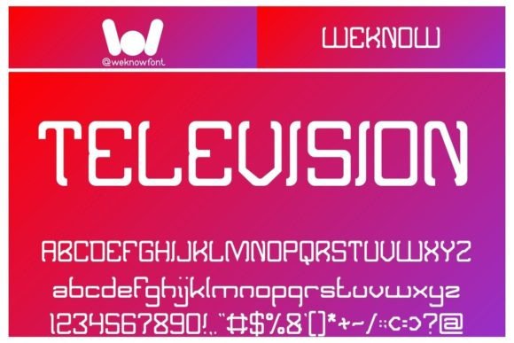 Television Typeface: Elevating Campaign Visuals with Quirky Display Typography